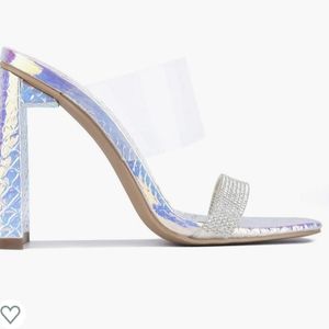 Cape Robbin Women's JUSTNA Square Open Toe Heeled